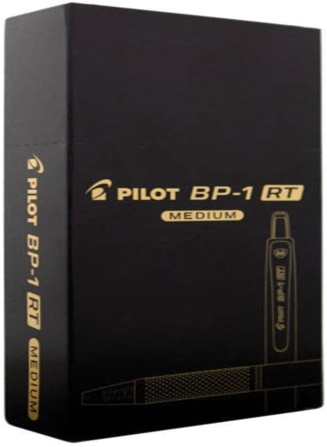 Pilot Rubberized Retractable Pen x 12 Units, , 2410046PT, Black